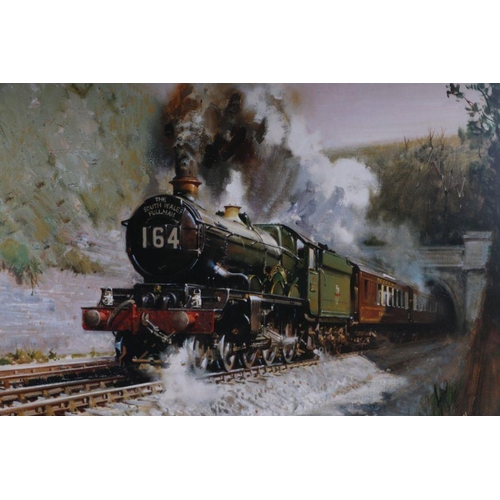 164 - After Terence Cuneo - South Wales Pullman - coloured print, reproduction of 500 copies, signed with ... 