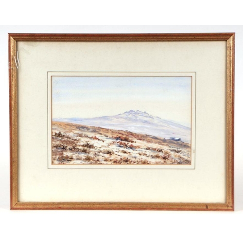 176 - A Jukes-Browne - a pair of highland moorland scenes, watercolour, framed & glazed, each 24 by 15... 