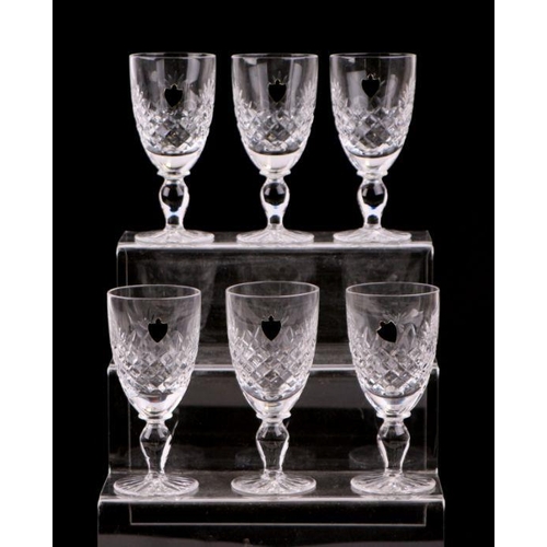 228 - A set of six Watford Crystal Cheney pattern whisky tumblers; together with a set of six Watford Crys... 