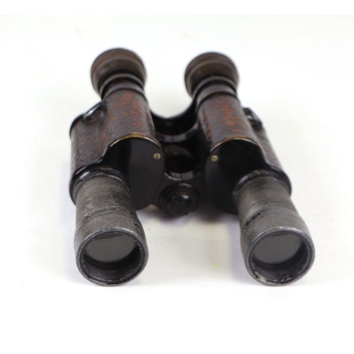 321 - A pair of John Barker & Co. No.5 Lumex stereo prism 15x30 binoculars, cased.