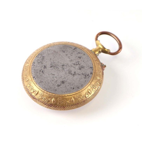 435 - A continental gilt metal cased Chronometro Obrero open faced pocket watch