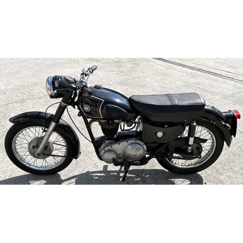 48 - A 1958 AJS 16MS 350cc single, registration no.  YTT804, engine no. 58/16MS 33088, black.  This AJS c... 