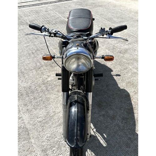 48 - A 1958 AJS 16MS 350cc single, registration no.  YTT804, engine no. 58/16MS 33088, black.  This AJS c... 