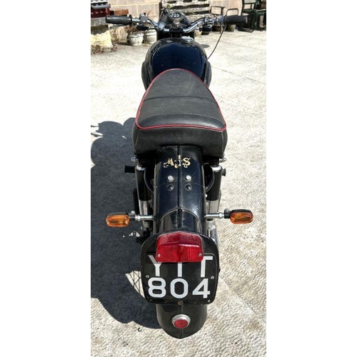 48 - A 1958 AJS 16MS 350cc single, registration no.  YTT804, engine no. 58/16MS 33088, black.  This AJS c... 