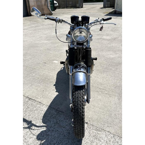 50 - A 1969 Triumph Tiger T100R, registration no. REU 470E, engine no. T100R H52870, red and white.  This... 