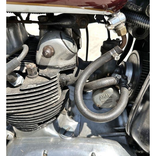 50 - A 1969 Triumph Tiger T100R, registration no. REU 470E, engine no. T100R H52870, red and white.  This... 