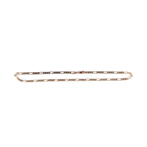 513 - A 9ct gold chain link necklace, 14.8g, approx 25cms long.