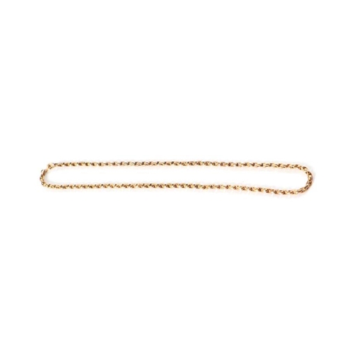 524 - A 14ct gold chain, 40cms long, 10.8g.