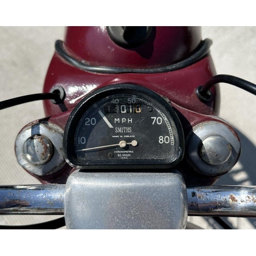 53 - A 1958 BSA Bantam D5 175cc registration no.  815 BHW, frame no.  FD52958, engine no.  ED5B2387, maro... 