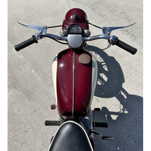 53 - A 1958 BSA Bantam D5 175cc registration no.  815 BHW, frame no.  FD52958, engine no.  ED5B2387, maro... 