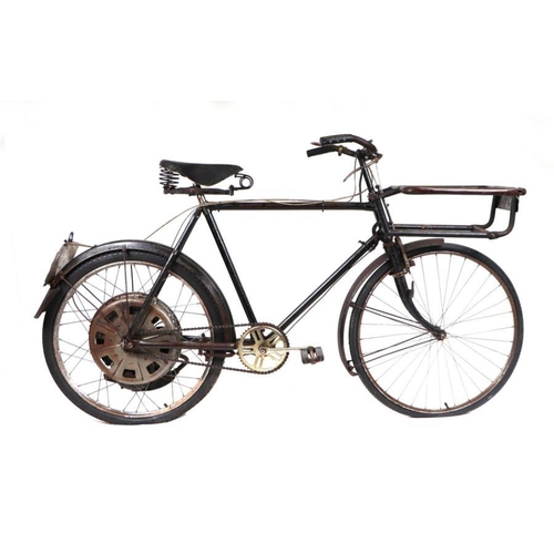 54 - A vintage butchers / errand boy bicycle fitted with Dunlop saddle and Cyclemaster Autocycle Rear Whe... 