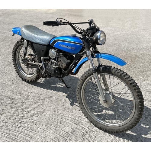 56 - A 1973 Kawasaki KE100 Trail bike for sympathetic commissioning or restoration.  The motorcycle appea... 