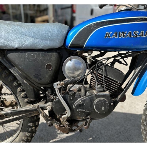 56 - A 1973 Kawasaki KE100 Trail bike for sympathetic commissioning or restoration.  The motorcycle appea... 