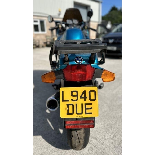 57 - A 1993 BMW R1100 RS, registration no.  L940 DUE, frame no. 0294076, engine no. 21936106, blue.  We a... 