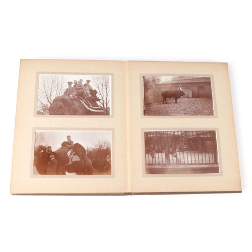 62 - Two private photograph albums containing images of London Zoo between 1925 and 1935, each album cont... 