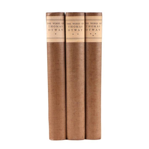 66 - Nonesuch Press - The Works of Thomas Otway - three limited edition volumes, cloth (3).