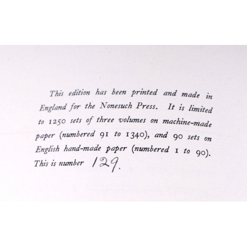 66 - Nonesuch Press - The Works of Thomas Otway - three limited edition volumes, cloth (3).