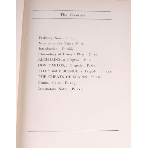 66 - Nonesuch Press - The Works of Thomas Otway - three limited edition volumes, cloth (3).