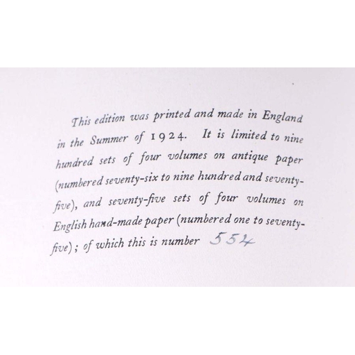 67 - Nonesuch Press - The Complete Works of  William Wycherley -  vols 1 - 4, limited edition 554/900, cl... 