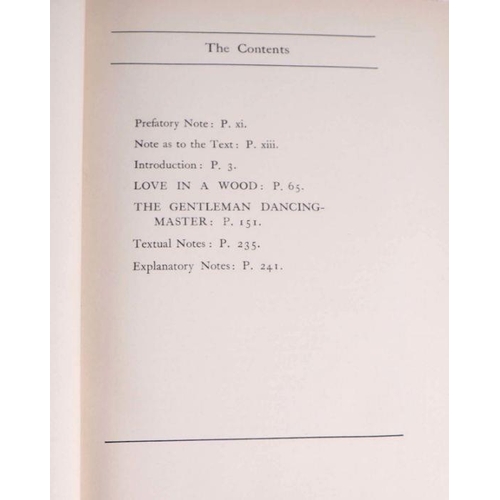 67 - Nonesuch Press - The Complete Works of  William Wycherley -  vols 1 - 4, limited edition 554/900, cl... 