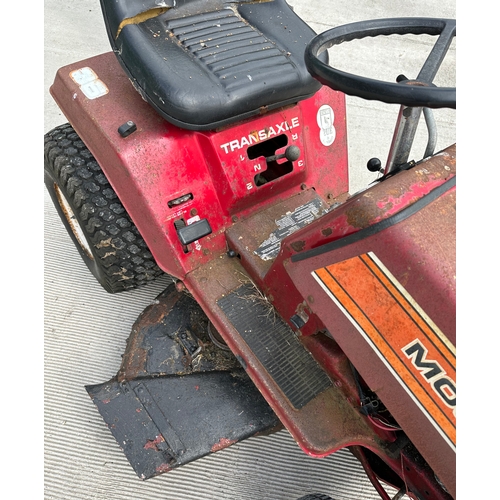 19 - A Mountfield No. 11 electric start three-speed ride on lawn mower with 36ins deck.