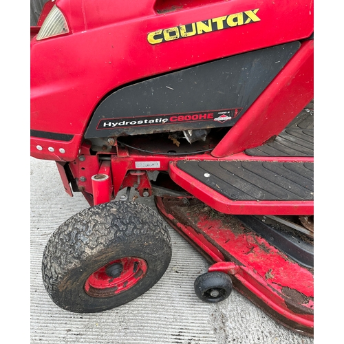 20 - A Countax Hydrostatic C800HE 48ins cut ride-on lawn mower with electric start and variable 9-speed g... 