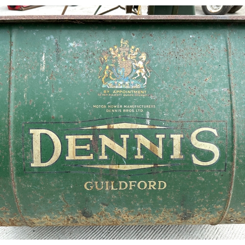 22 - A Dennis of Guildford 36ins self propelled groundsman's lawnmower, the premier MK I with grass box a... 