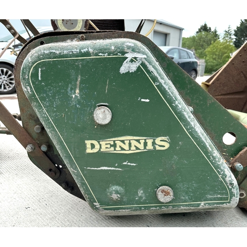 22 - A Dennis of Guildford 36ins self propelled groundsman's lawnmower, the premier MK I with grass box a... 