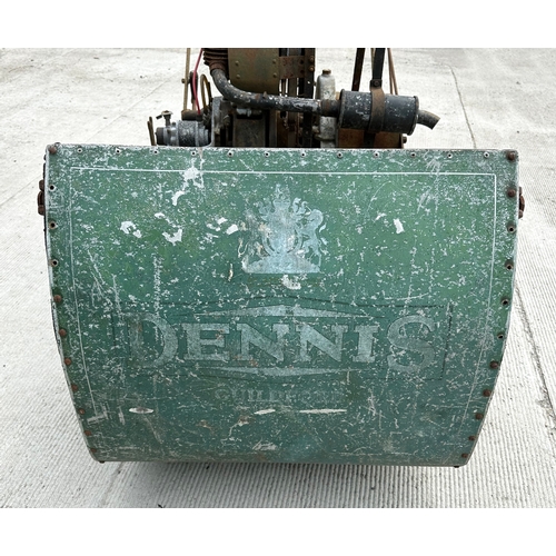 24 - A Dennis of Guildford self propelled 1930's petrol mower with 24ins blades.