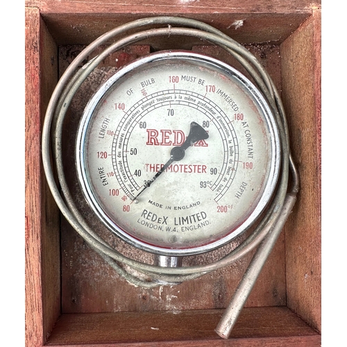 34 - A REDeX test kit comprising compression gauge, thermo tester, engine testometre, diesel compression ... 