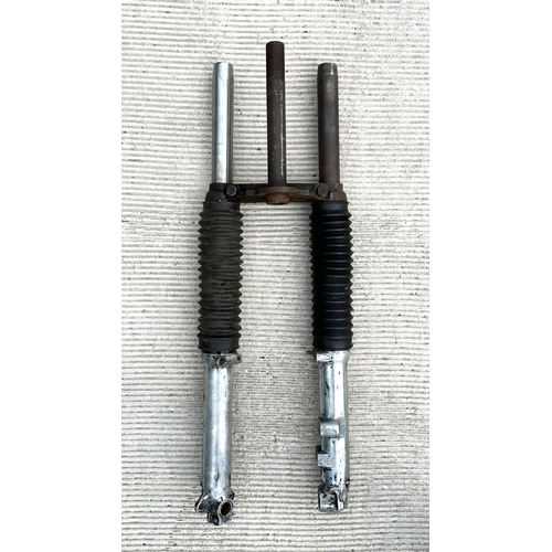 33 - A pair of Norton front forks, we are advised by the vendor that there is a new sanction and new seal... 