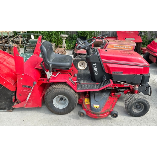 25A - A Westwood T1600 ride-on petrol lawn mower, together with grass collection box.