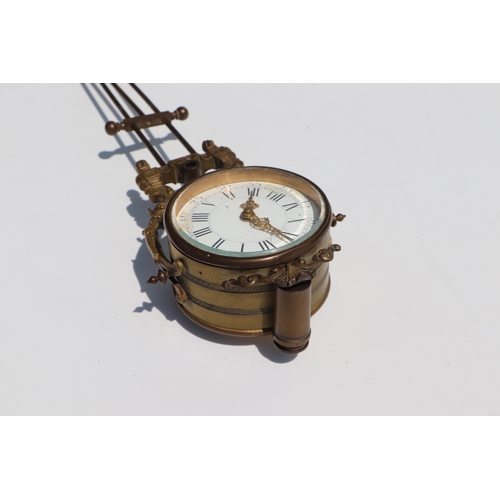 405 - A neoclassical figural  mystery clock, 64cms high.