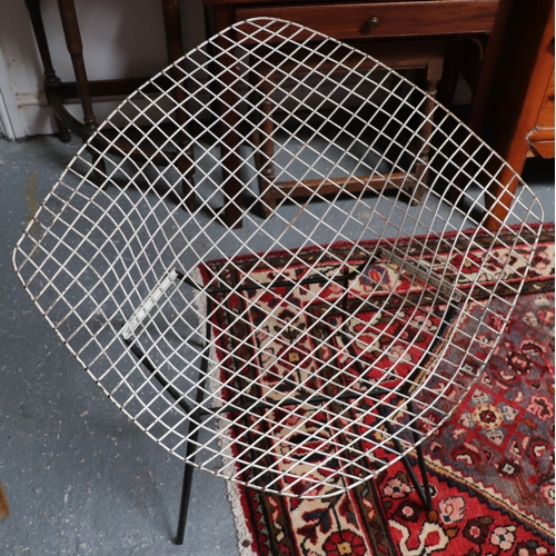 779 - A pair of Charles & Ray Eames for Herman Miller wirework mid century modern chairs (2).