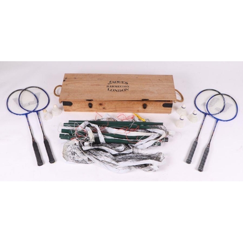 1 - A Jaques of London badminton set, cased.