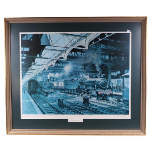 163 - After Terence Cuneo - Snow Hill Station - limited edition print, single edition of 850 copies, signe... 