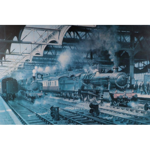 163 - After Terence Cuneo - Snow Hill Station - limited edition print, single edition of 850 copies, signe... 