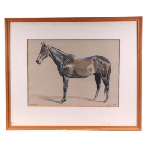 164 - Richard Grasby (1934-2015) - Portrait of the Hunter Gemini - pastel, signed and dated 1979 lower rig... 