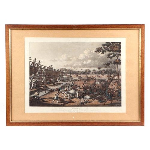 213 - After Lieutenant Joseph Moore - a set of eighteen coloured aquatints, First Anglo-Burmese War 1824 -... 