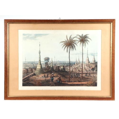 213 - After Lieutenant Joseph Moore - a set of eighteen coloured aquatints, First Anglo-Burmese War 1824 -... 