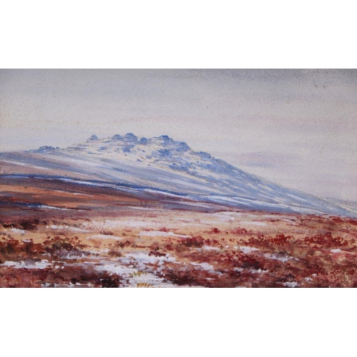 235 - A Jukes-Browne - a pair of highland moorland scenes, watercolour, framed & glazed, each 24 by 15... 