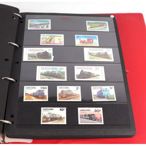 31 - Five albums of first day covers and stamps, the majority railway related (5).