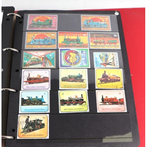 31 - Five albums of first day covers and stamps, the majority railway related (5).