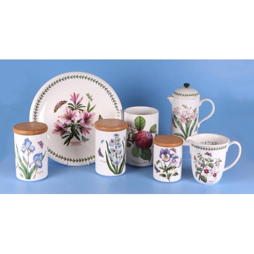 325 - A large quantity of Portmeirion Botanic Garden ceramics to include storage jars, plates, cups, sauce... 