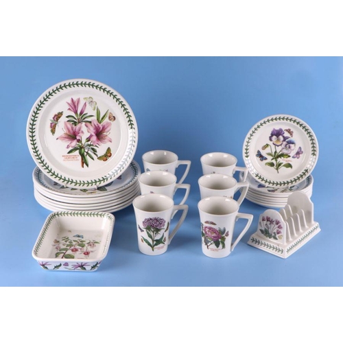 325 - A large quantity of Portmeirion Botanic Garden ceramics to include storage jars, plates, cups, sauce... 