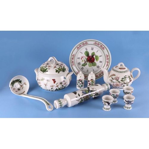 326 - A large quantity of Portmeirion dinner and tea wares to include a bread bin, storage containers, cof... 