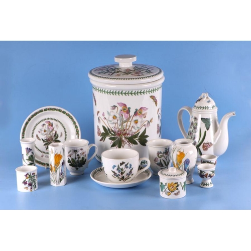 326 - A large quantity of Portmeirion dinner and tea wares to include a bread bin, storage containers, cof... 