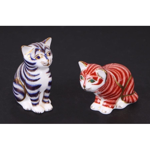 374 - A group of Royal Crown Derby paperweights, Majestic Kitten, limited edition 784/5000; Ginger Kitten;... 