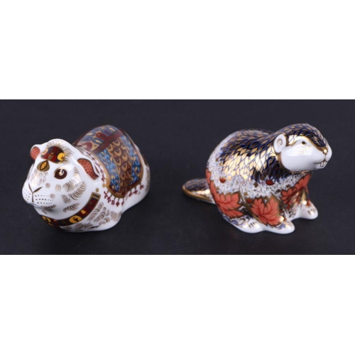 392 - A group of Royal Crown Derby paperweights, Riverbank Beaver, limited edition 1075/5000, boxed with c... 