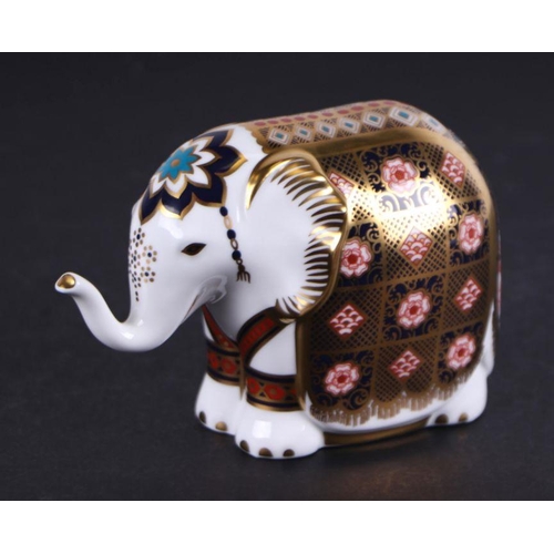 443 - A Royal Crown Derby paperweight, The Yorkshire Rose Elephant, exclusive to Peter Jones, limited edit... 